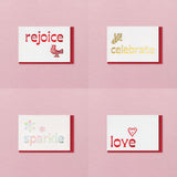 Christmas mini cards - Individual cards packed with positivity
