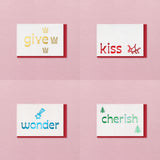Christmas mini cards - Pack of 12 - Love, Positivity & Hope
