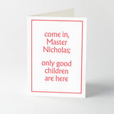 Christmas messages letterpress greeting cards