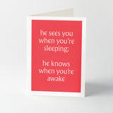 Christmas messages letterpress greeting cards
