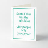 Christmas messages letterpress greeting cards