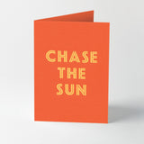 Hot foil stamped song title greeting cards