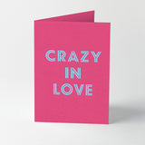 Hot foil stamped song title greeting cards