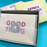 Express Yourself! Box set of 12 letterpress greeting cards