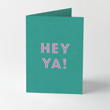 Hot foil stamped song title greeting cards