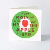 ‘Holy Moly, Me Oh My!’ letterpress Valentines card