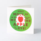 ‘Holy Moly, Me Oh My!’ letterpress Valentines card