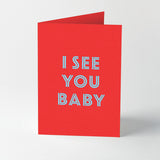Hot foil stamped song title greeting cards