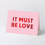 Love song title hot-foil stamped greeting cards
