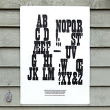 ‘French Antique’ wood type sample poster