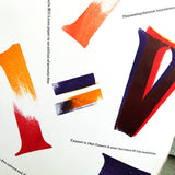 Letterpress ‘4+1=V’ poster by The Occasional Print Club.