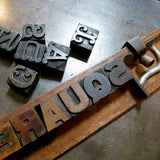 ‘Square Sans’ & ‘Tuscan’ wood type sample poster.