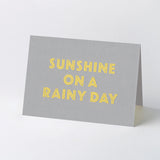 Hot foil stamped song title greeting cards