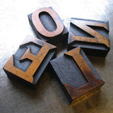 ‘NOËL’ Christmas star wood type card