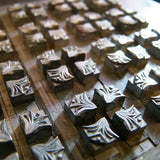 ‘Glint’ ornament letterpress Christmas card.