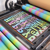Limited edition ‘Happy Days’ wood type letterpress print.