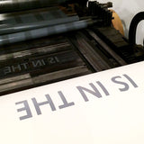 Letterpress printed wood type ‘Victory is in the Kitchen’ poster.