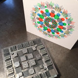 ‘Kaleidoscope’ letterpress Christmas card