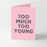 Song title letterpress greeting cards