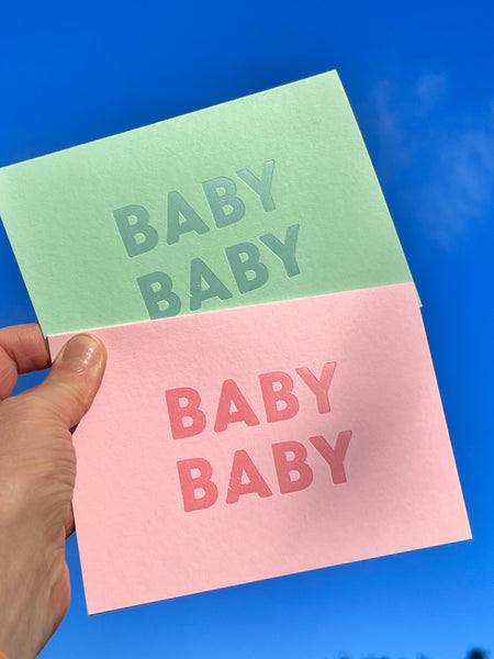 Baby Baby greeting card