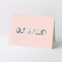 ‘D.I.S.C.O.‘ holographic foil card