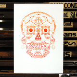 Limited edition ‘Day of the Dead’ glow-in-the-dark letterpress print.