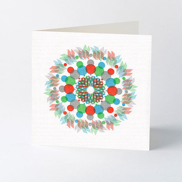 ‘Kaleidoscope’ letterpress Christmas card