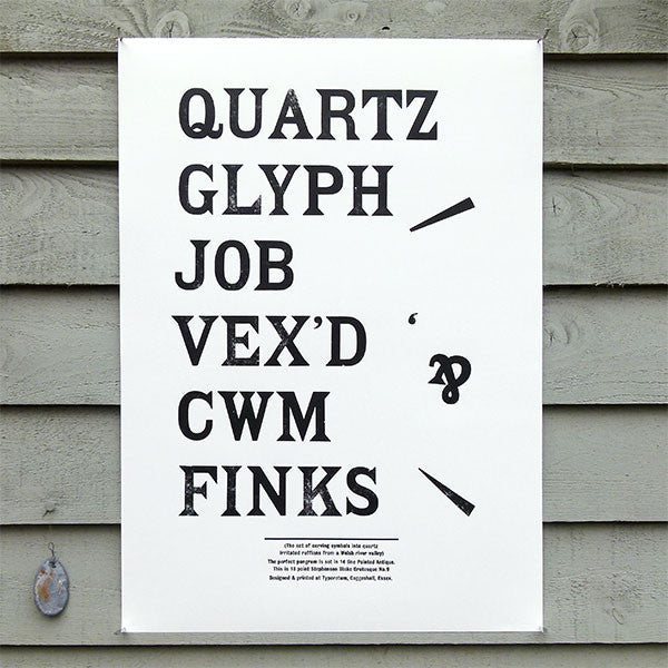Wood & metal type sample posters (six pack). – Typoretum