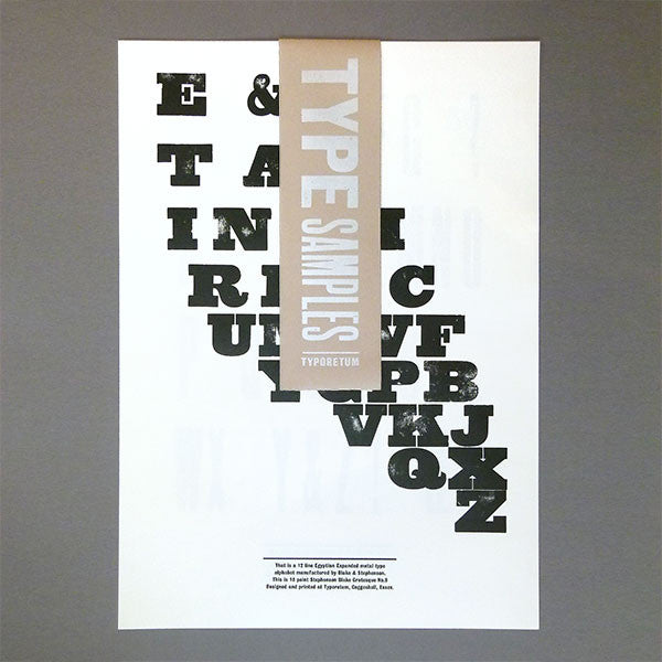Wood & metal type sample posters (six pack). – Typoretum