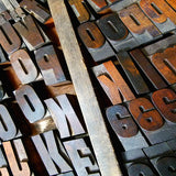 ‘Sans Serif Oblique’ wood type sample poster.