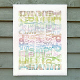 Limited edition ‘Happy Days’ wood type letterpress print