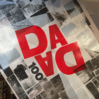 Limited edition 100 years of DADA wood type poster.