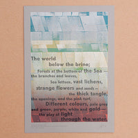 Limited edition ‘The World Below the Brine’ letterpress print.